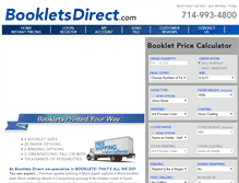 Tablet Screenshot of bookletsdirect.com